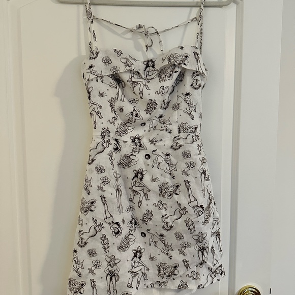 Reformation Dresses & Skirts - Reformation White Viva Las Vegas Mini Dress